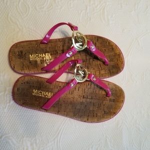 Hot pink Michael Kors sandals, size 7.5